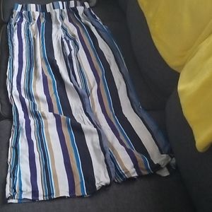 Vertically Striped Dress Pants